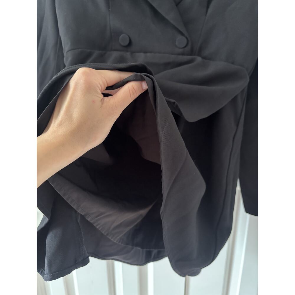 Cider Black Double Button Down Blazer Dress M - Picture 4 of 10